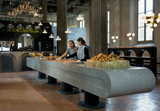 Tom Dixon The Restaurant Caesarstone Salone del Mobile Milano 2016