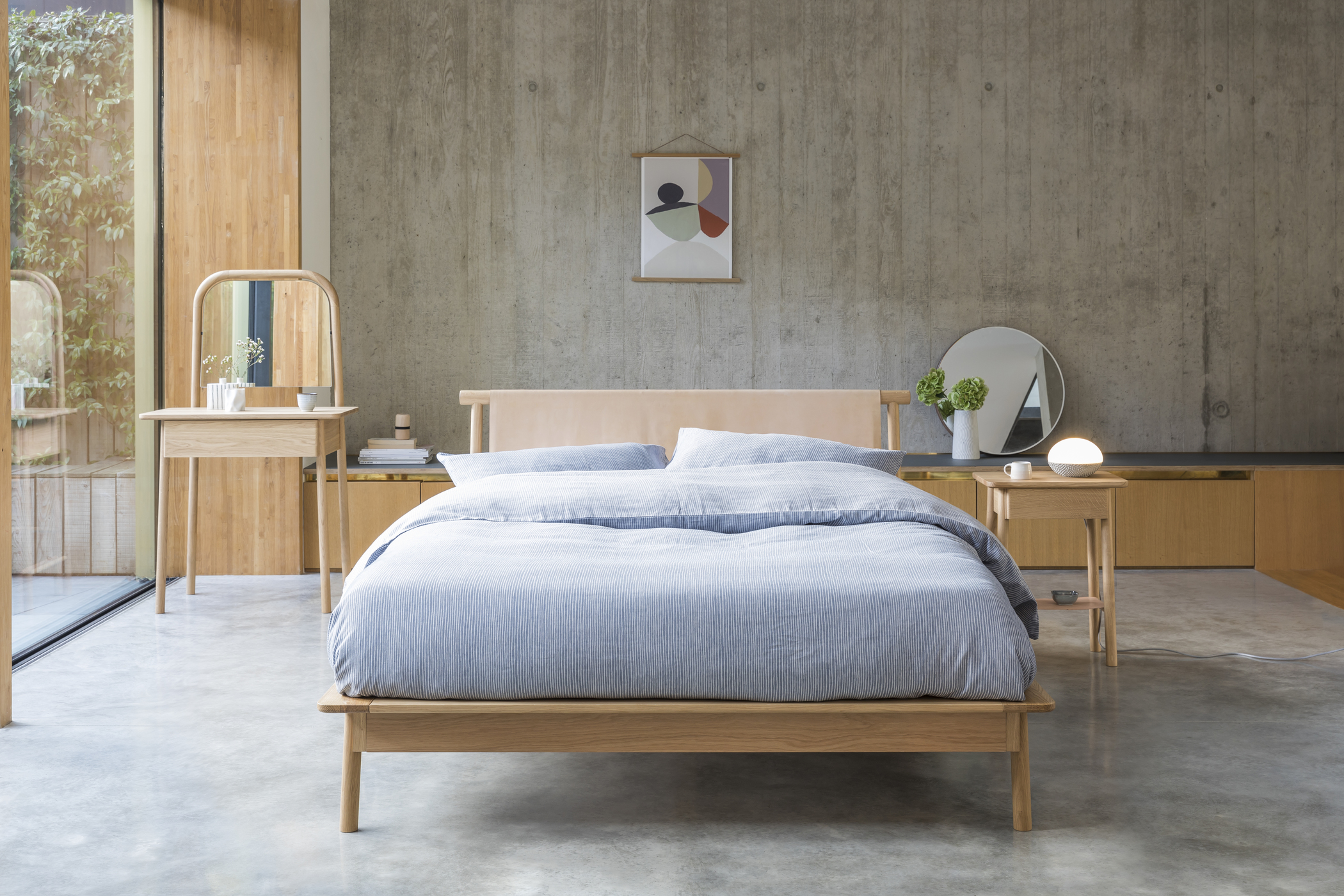 material trends 2019 unfinished surfaces bedroom