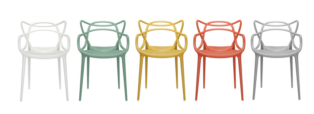 The Masters Chair in a selection of colours | Image courtesy of Kartell