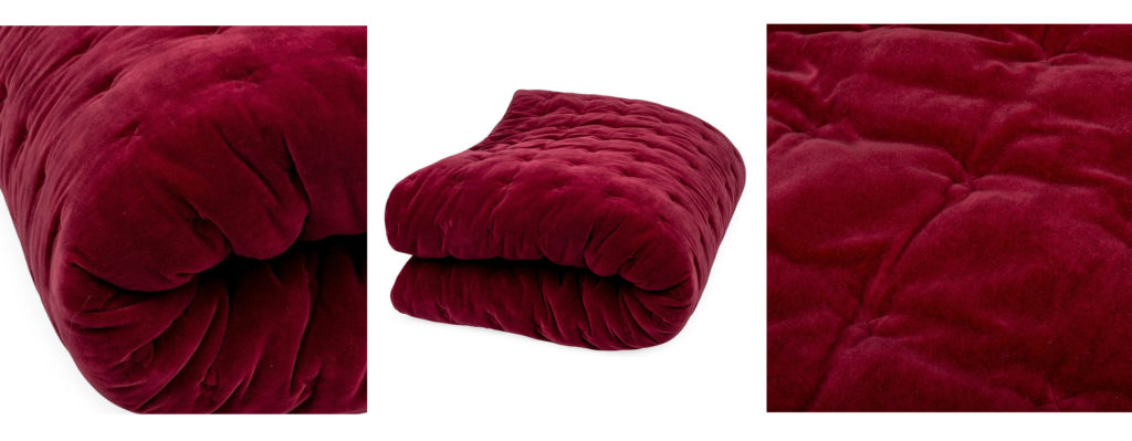 Velvet Quilt in plum