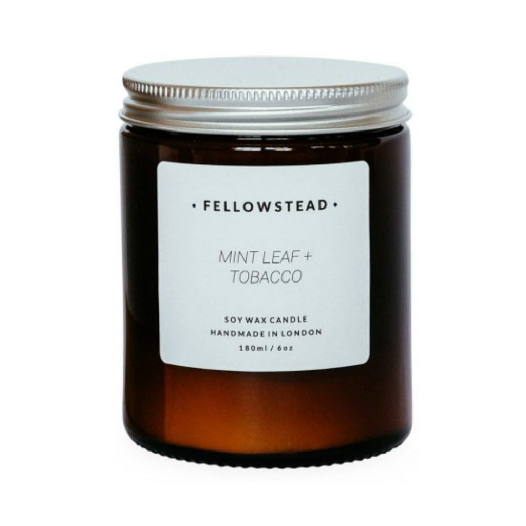 Secret Santa / Stocking Filler Gift | Fellowstead Mint Leaf & Tobacco Soy Candle