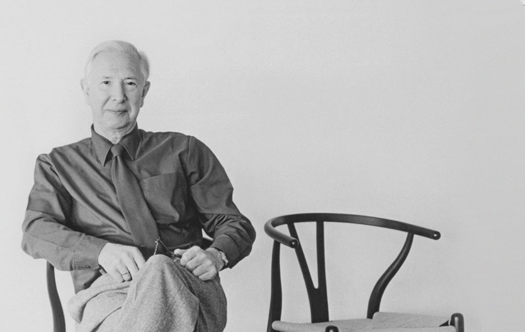 Hans J. Wegner and the Wishbone Chairs he designed