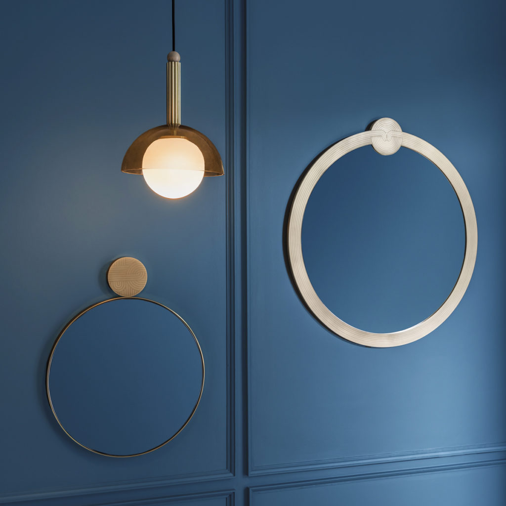 Pantone's Colour of the Year 2020, Classic Blue, with the Knot Mirror Collection