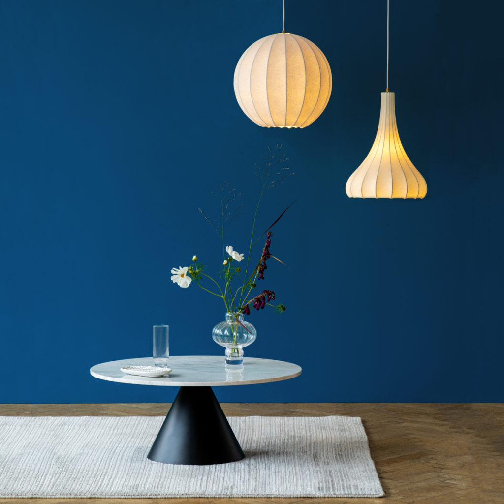 Pantone's Colour of the Year 2020, Classic Blue, with the Cezanne Circular Coffee Table