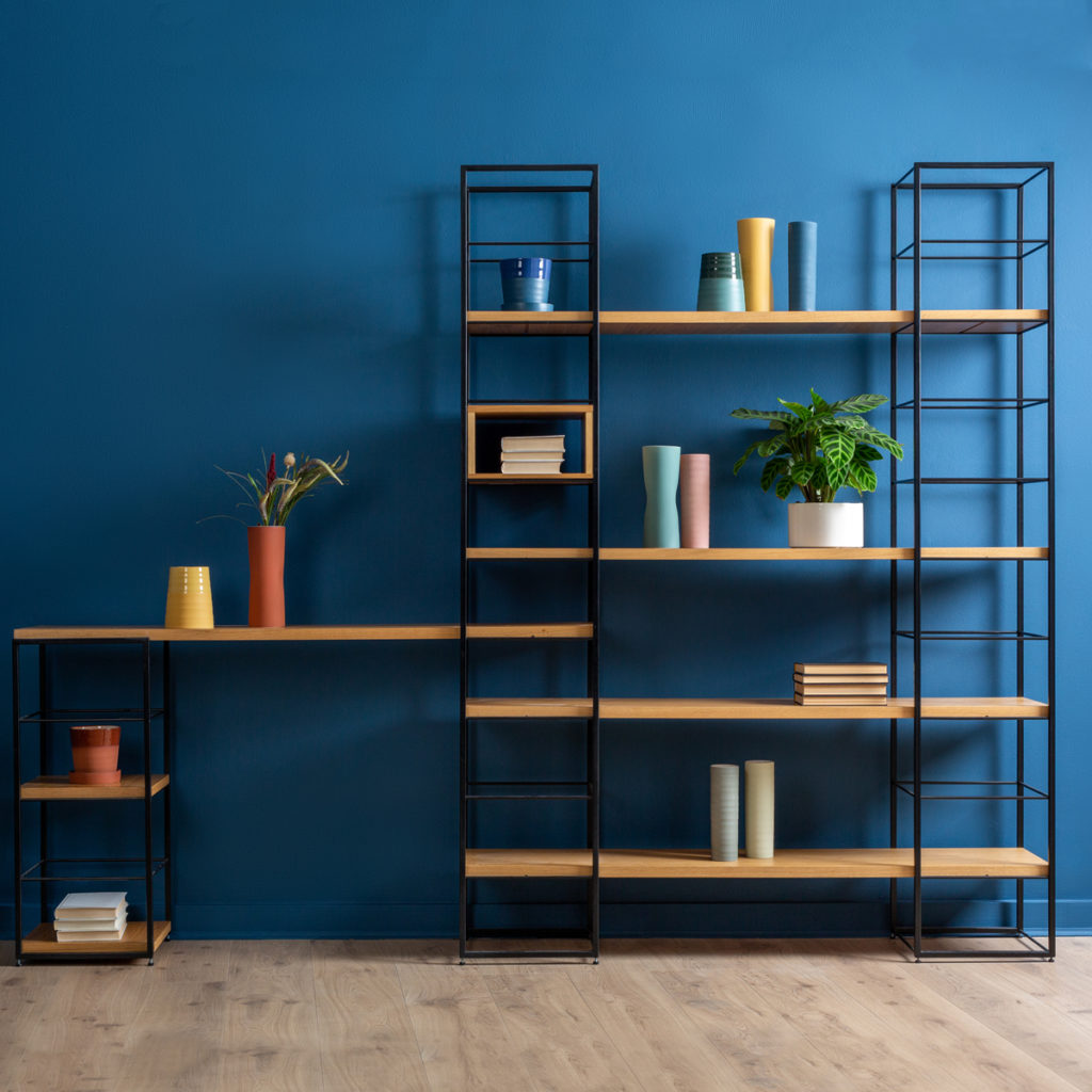 Pantone's Colour of the Year 2020, Classic Blue, with the Tower Shelving Unit