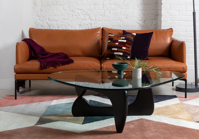 Isamu Noguchi's mid-century Noguchi Table in a living room setting