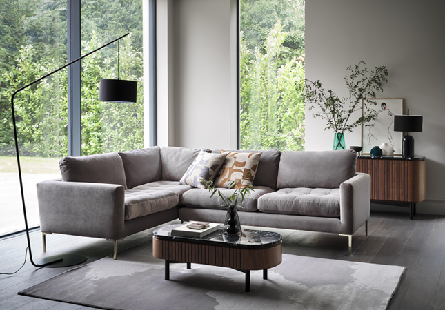 Eton Corner Sofa in a modern living room