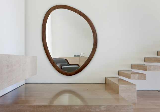 Giolo Mirror in a modern hallway