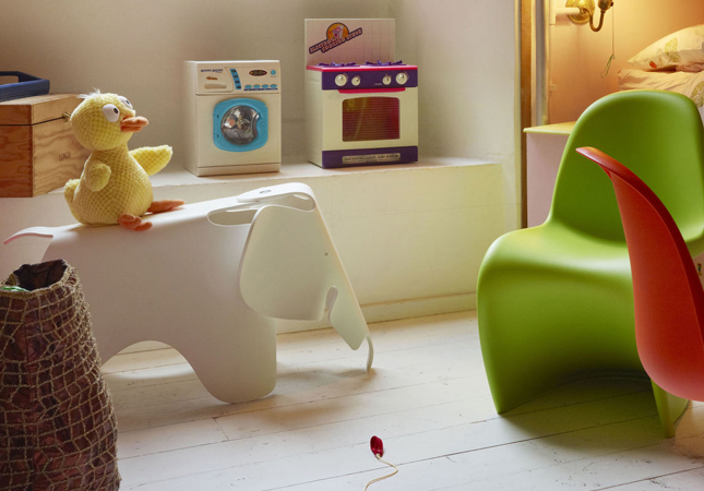 Junior Panton Chair in a children's bedroom | Image courtesy of Vitra