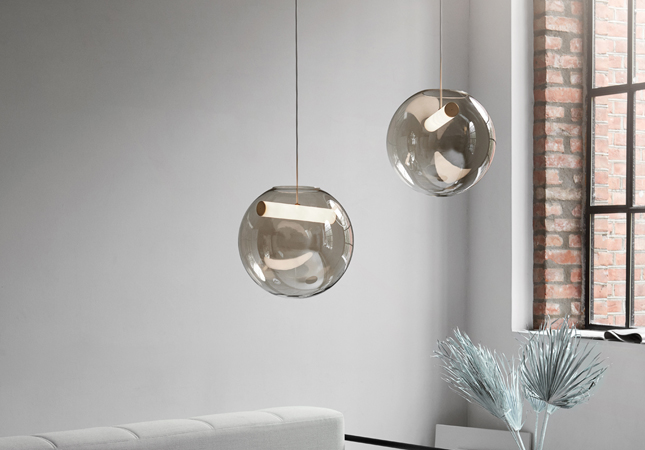 Reveal LED Smoked Glass Pendant Lights | Image courtesy of Northern