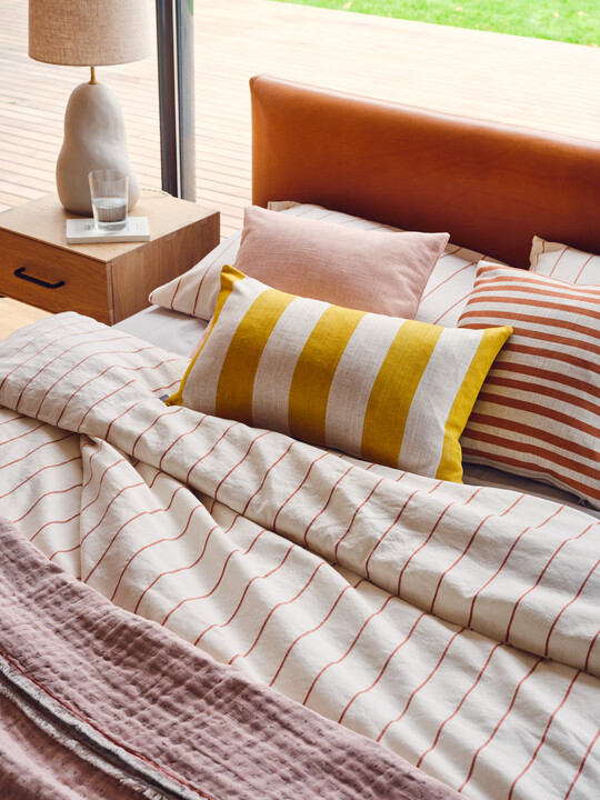 Stripe Duvet Cover, Cabana Stripe Cushion and Candy Stripe Cushion