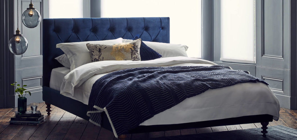 Mindful blue bedroom