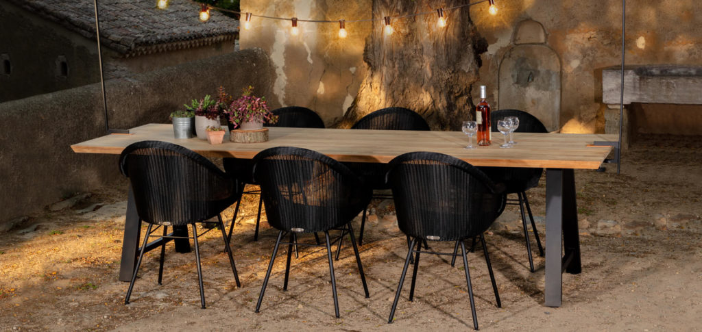 Create an intimate outdoor dining space