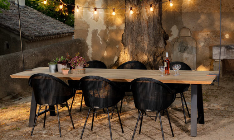 Create an intimate outdoor dining space