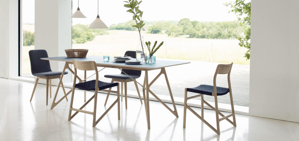 Fawn blue dining table