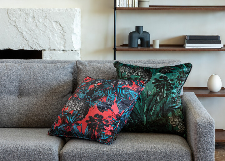 Cushions on sofa