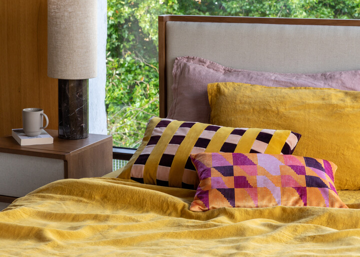 Washed Linen Mustard by Heal's
