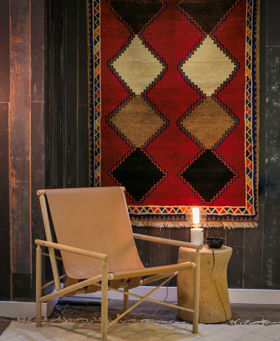 How Bazaar! See Our Display Of Vintage Middle Eastern Rugs