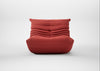 Togo Fireside Chair Alcantara Goya Red