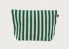 Stripe Toiletry Bag Green & Pink