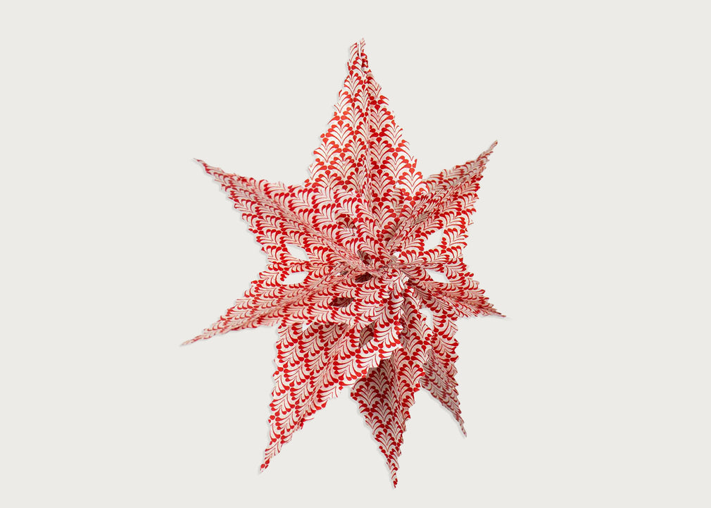 Sirius Dandelion Star Red Decoration