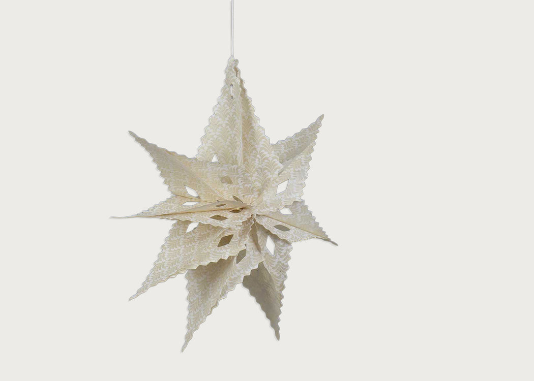Sirius Dandelion Star White Decoration
