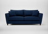 Torino 4 Seater Sofa Broad Weave Lagoon / Walnut Stained