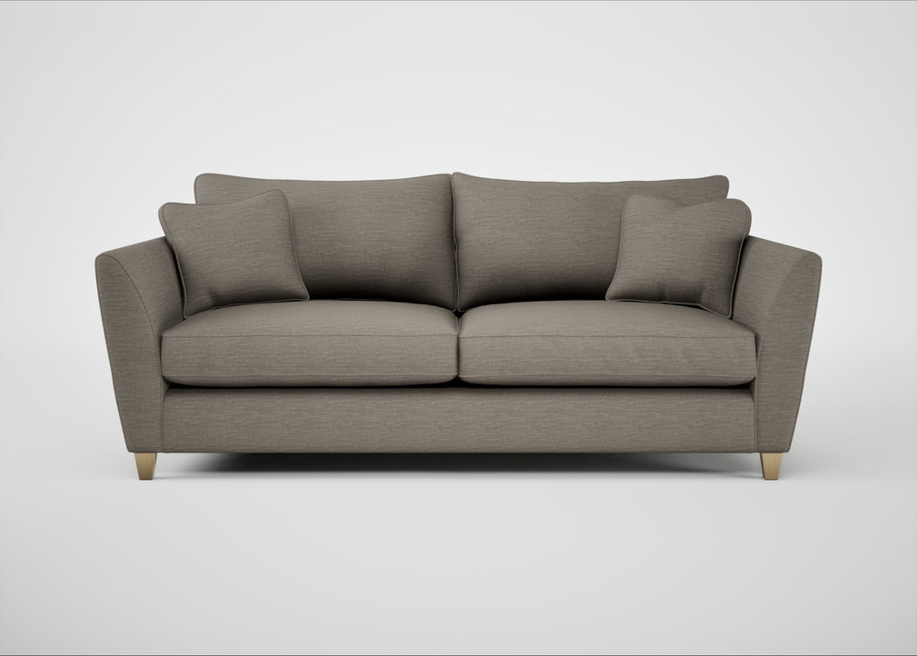 Torino 4 Seater Sofa Broad Weave Pebble / Natural