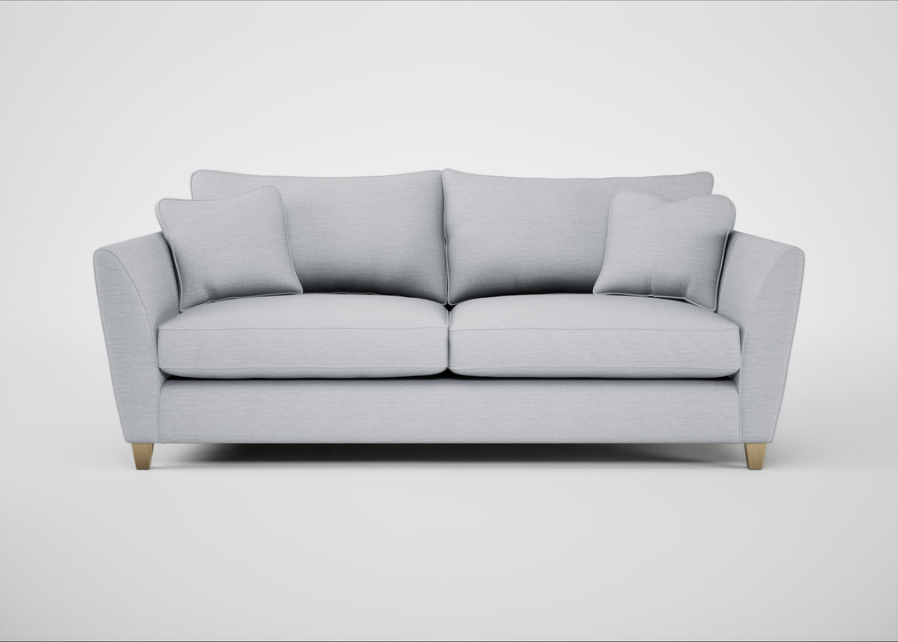 Torino 4 Seater Sofa Broad Weave Tin / Natural