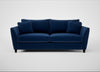 Torino 4 Seater Sofa Cotton Velvet Midnight / Black