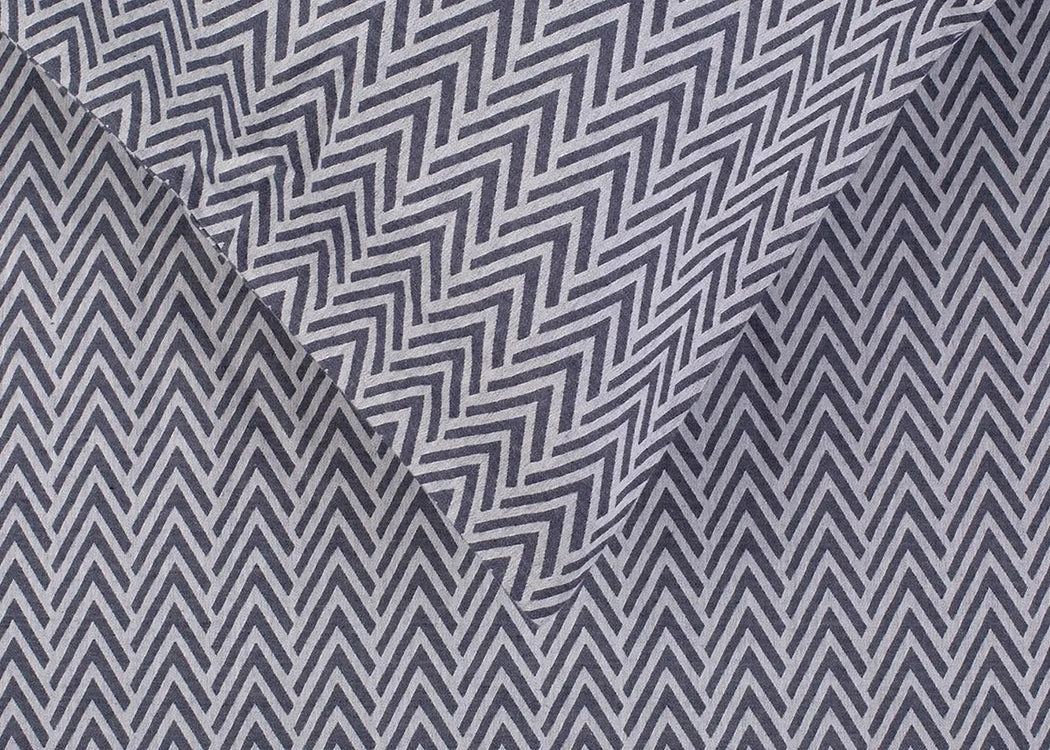 Herringbone Navy Duvet Cover