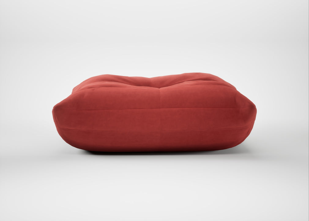 Togo Footstool Alcantara Goya Red