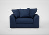 Cumulus Loveseat Capelo Linen-Cotton Inkspot