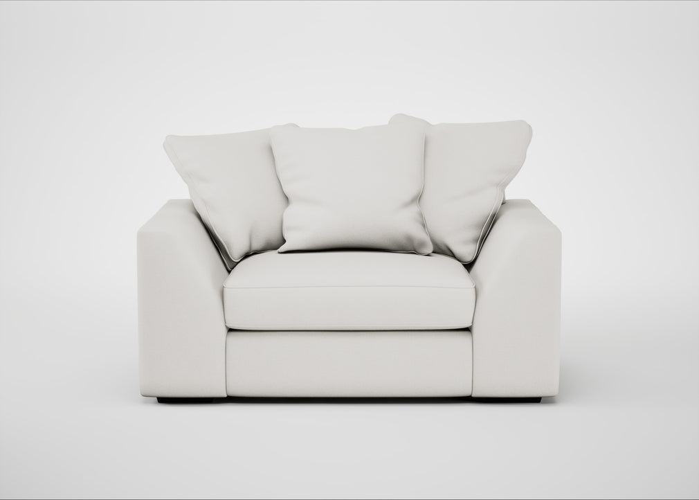 Cumulus Loveseat Capelo Linen-Cotton Sea Salt