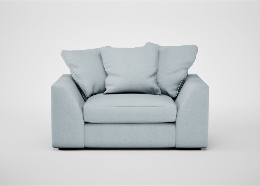 Cumulus Loveseat Capelo Linen-Cotton Sea Shanty
