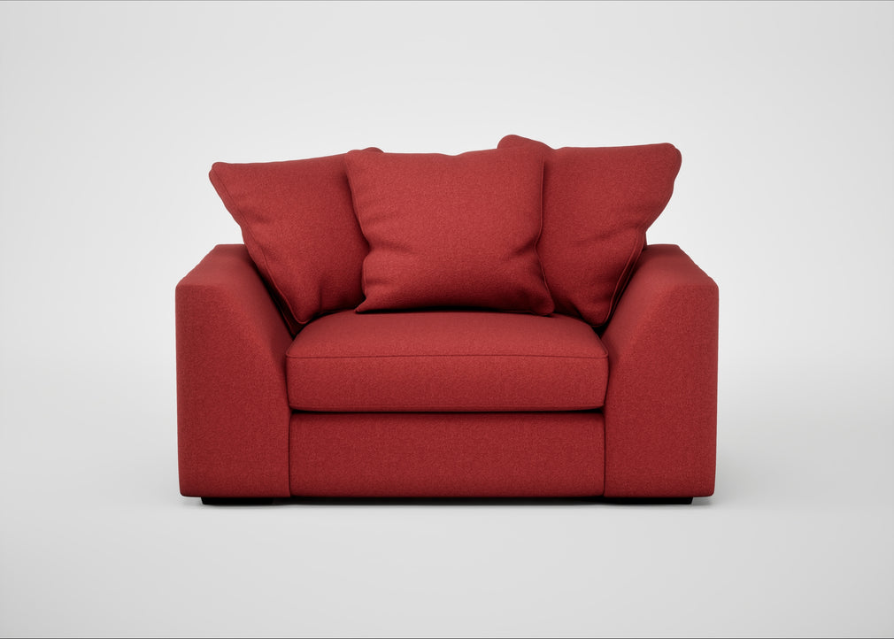 Cumulus Loveseat Melton Wool Red Oxide