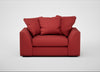Cumulus Loveseat Melton Wool Red Oxide