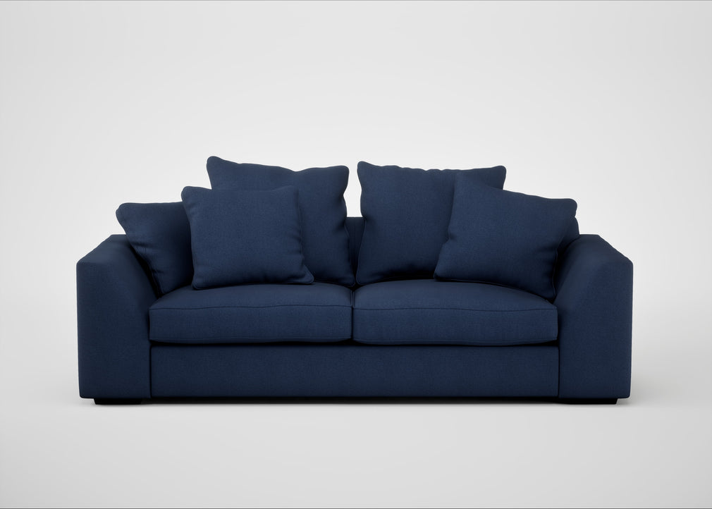 Cumulus 4 Seater Sofa Capelo Linen-Cotton Inkspot