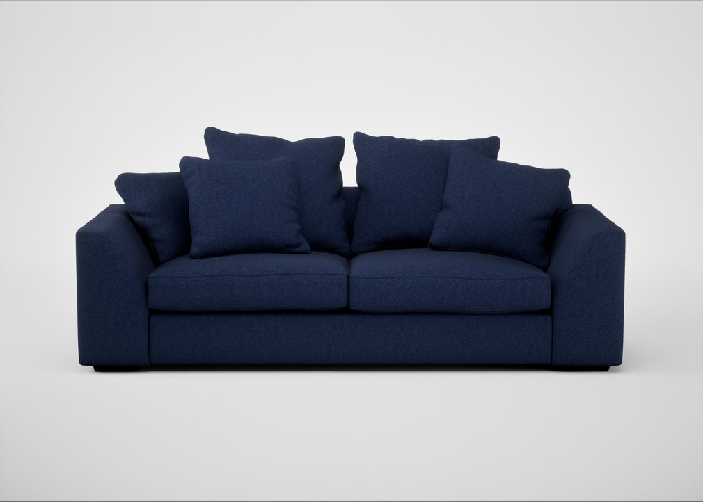 Cumulus 4 Seater Sofa Melton Wool New Navy