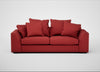 Cumulus 4 Seater Sofa Melton Wool Red Oxide