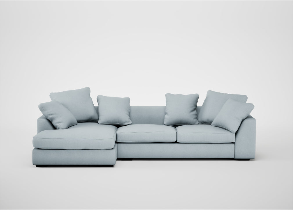 Cumulus Left Hand Facing Corner Sofa Capelo Linen-Cotton Sea Shanty