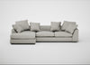 Cumulus Left Hand Facing Corner Sofa Melton Wool Limestone