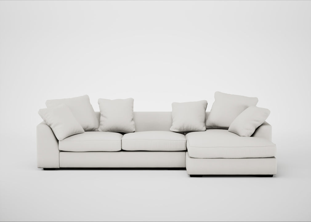 Cumulus Right Hand Facing Corner Sofa Capelo Linen-Cotton Sea Salt