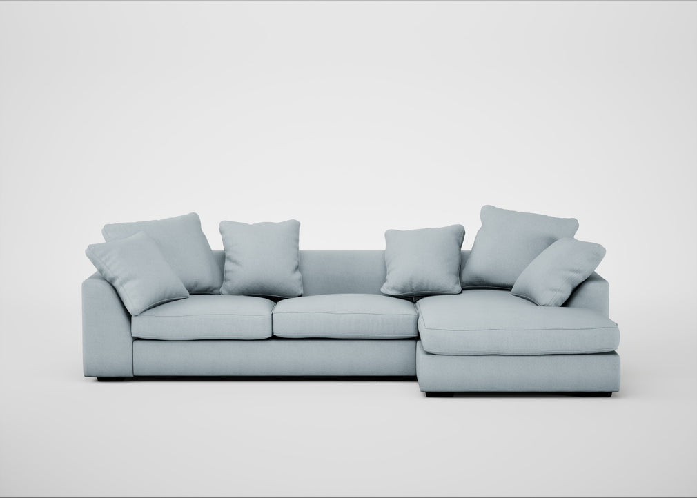 Cumulus Right Hand Facing Corner Sofa Capelo Linen-Cotton Sea Shanty
