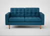 Hepburn 2 Seater Sofa St Moritz Wool Blue / Natural