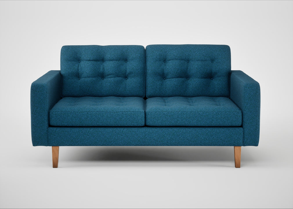 Hepburn 2 Seater Sofa St Moritz Wool Blue / Natural