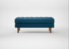 Hepburn Ottoman St Moritz Wool Blue / Natural