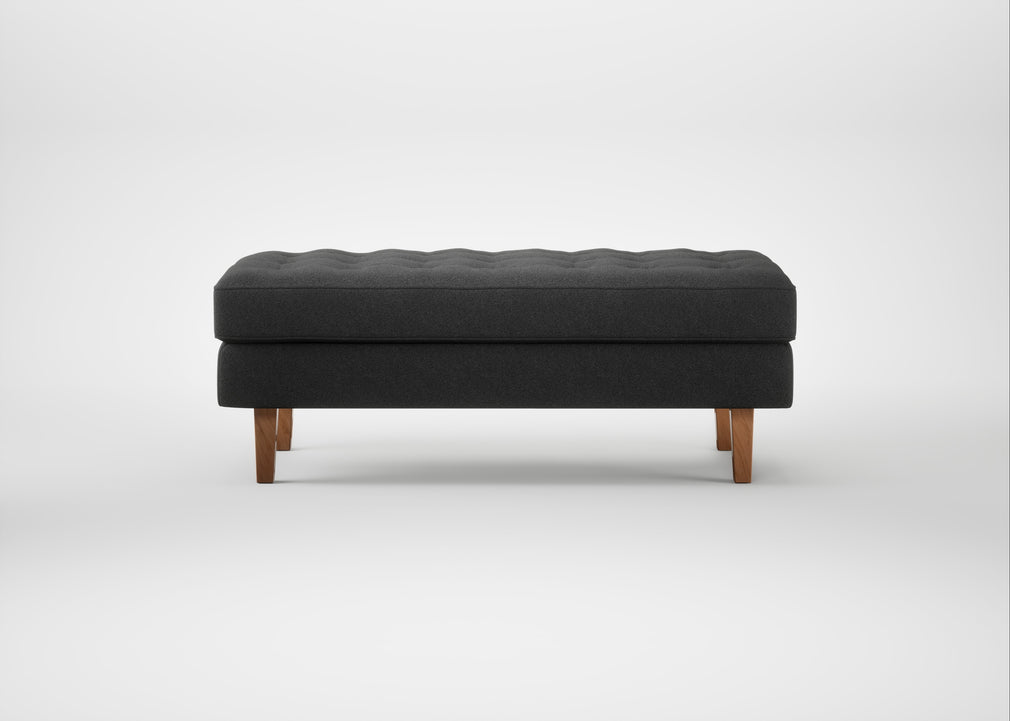 Hepburn Ottoman St Moritz Wool Grey / Natural