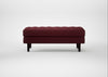 Hepburn Ottoman St Moritz Wool Red / Natural