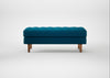 Hepburn Ottoman St Moritz Wool Teal / Natural
